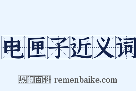 电匣子近义词是什么意思的图片